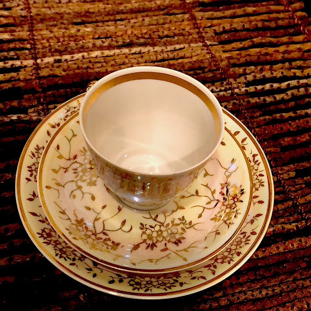 VTG Fine China USSR RPR Coffee set cup, 2 saucers